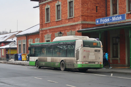 Frýdek, žel.stan., leden 2026